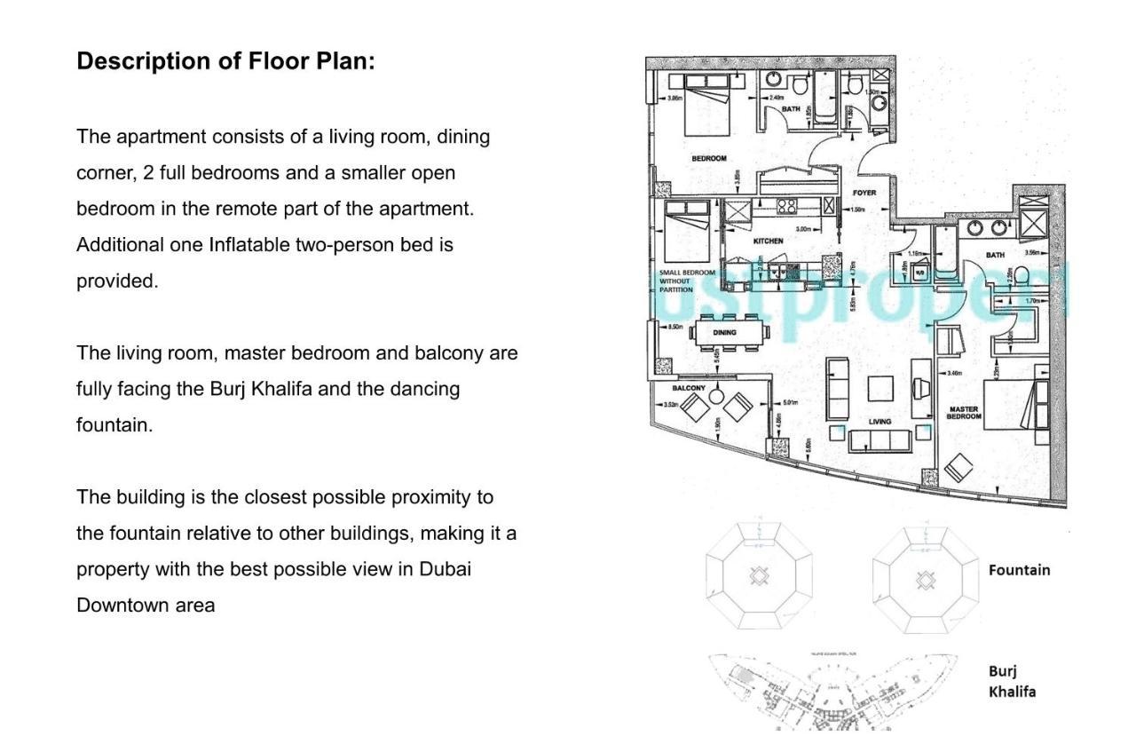 Elite Royal Apartment - Full Burj Khalifa & Fountain View - Premier - 2 Bedrooms & 1 Open Bedroom Without Partition ドバイ エクステリア 写真